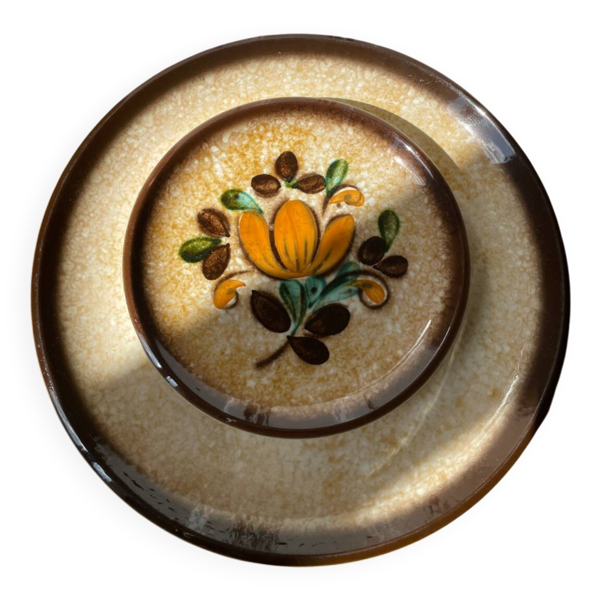 Set of 12 plates from the Boch La Louvière Corfu vintage collection