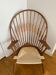 Fauteuil Windsor Peacock – bois massif – assise corde – style Wegner