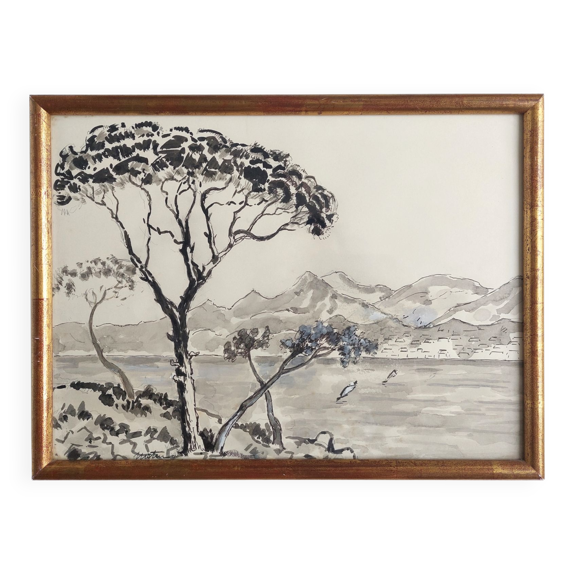 Provencal landscape painting