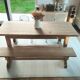Solid oak farm table