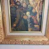 Oil on canvas "In the Crowd" by Victor Prokopenko - Wooden frame