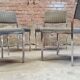 Set of four vintage armchair chairs
