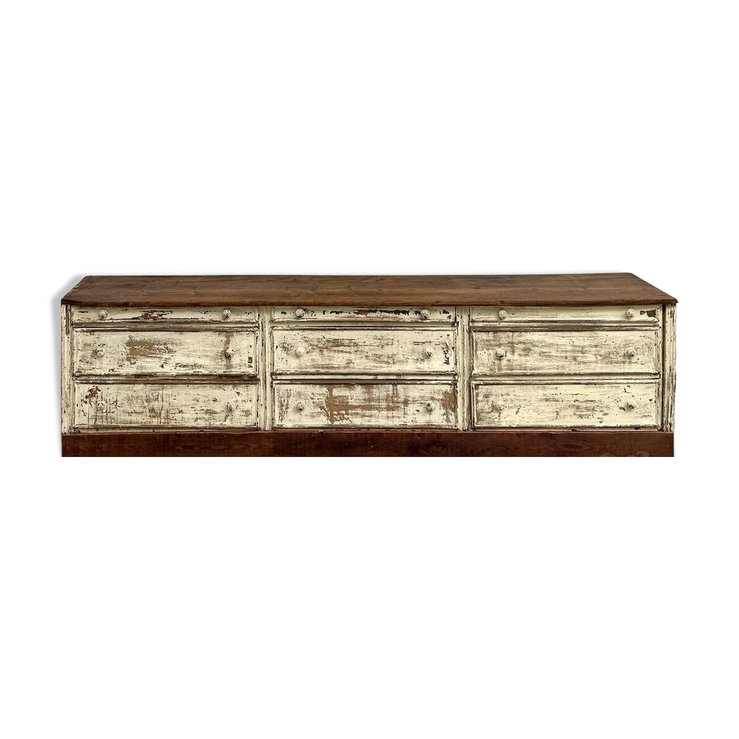 Large antique haberdashery cabinet, circa 1900