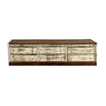 Large antique haberdashery cabinet, circa 1900
