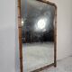 Grand miroir ancien biseauté à décor de bambou – fin XIXᵉ