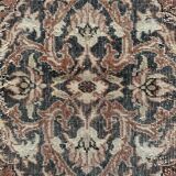 Tapis Vintage en laine nouée à la main, tons bleus et rouges, tapis Floral oriental turc, 125x217 Cm