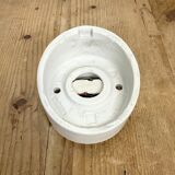 Vintage White Porcelain Wall Light, 1970s