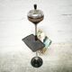 Free-standing ashtray with magazine rack