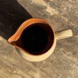 Vintage stoneware round carafe