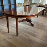 Large antique oval Dutch mahogany table