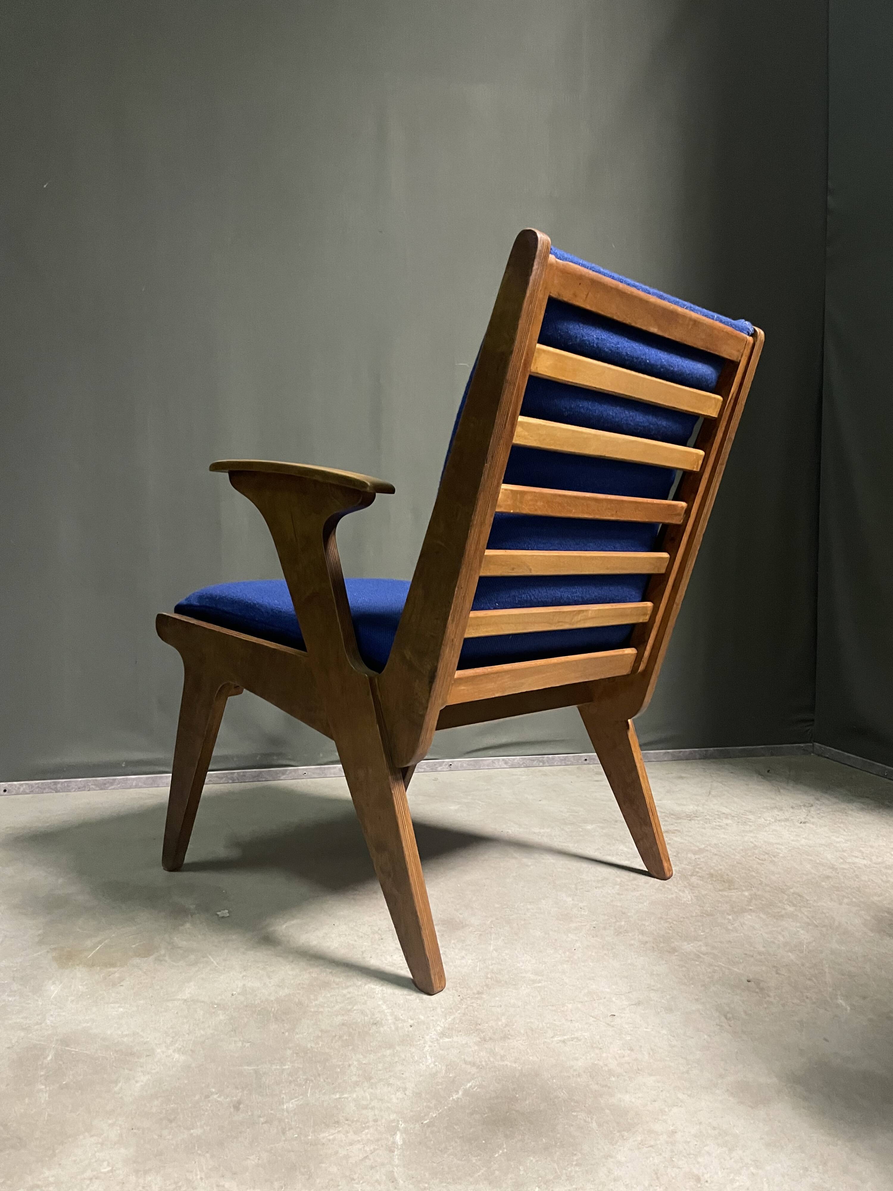 Very rare lounge chair by wim van gelderen for spectrum, 1950s