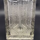 Walther for Heiner Düsterhaus- Transparent glass vase from the 70s