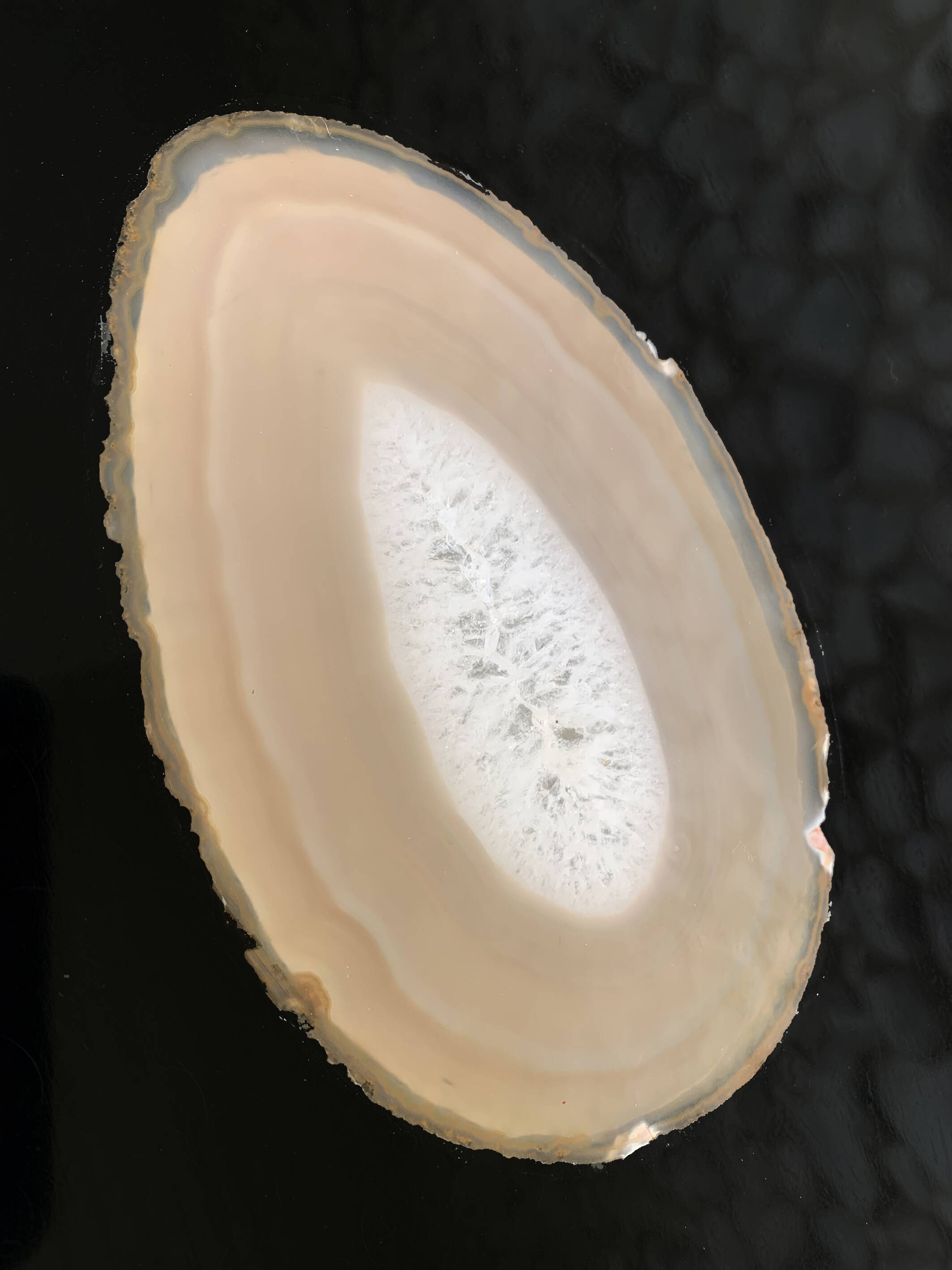 Coffee table inclusion agathes Belgian design 1970