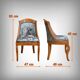 Gondola Chair in Cherry and Speckled Maple, Charles X Style – Mid-20th Century