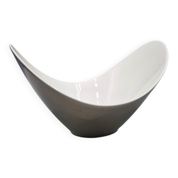 Bol Rosenthal Free Spirit in porcelain with silver metallic glaze.
