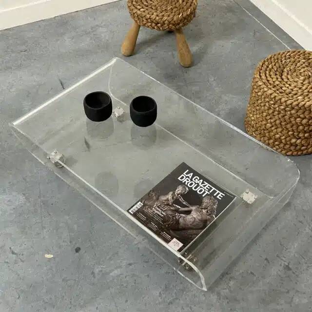 Vintage plexi coffee table