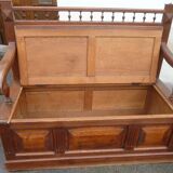 Banc coffre en chêne