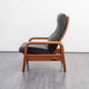 Vintage relax armchair, teak, refurbished, Danish design