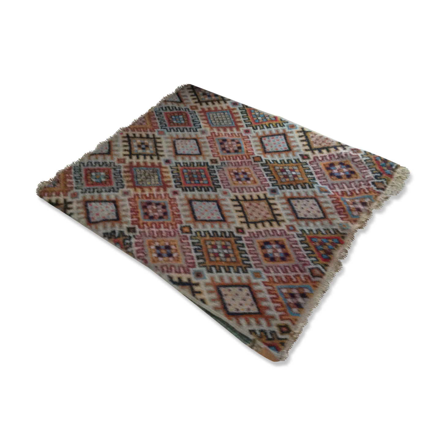 Berber carpet in wool  136x170cm