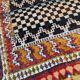 Moroccan handmade antique tribal rug 124x142 cm