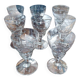 Set of 8 antique crystal glasses - 1940s-1950s