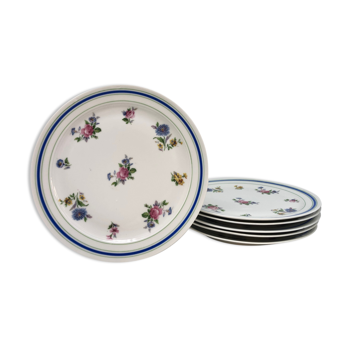 6 plates plates " lourioux foëcy "