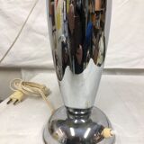 Chrome art deco mushroom lamp