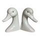 Pair of bookends with ducks, geese, and birds