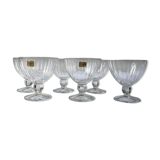 Six Luminarc dessert cups