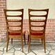 Chaises 1950 en acajou