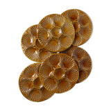 Set of 6 shell plates