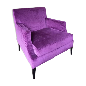 Velvet armchair LIGNE Roset