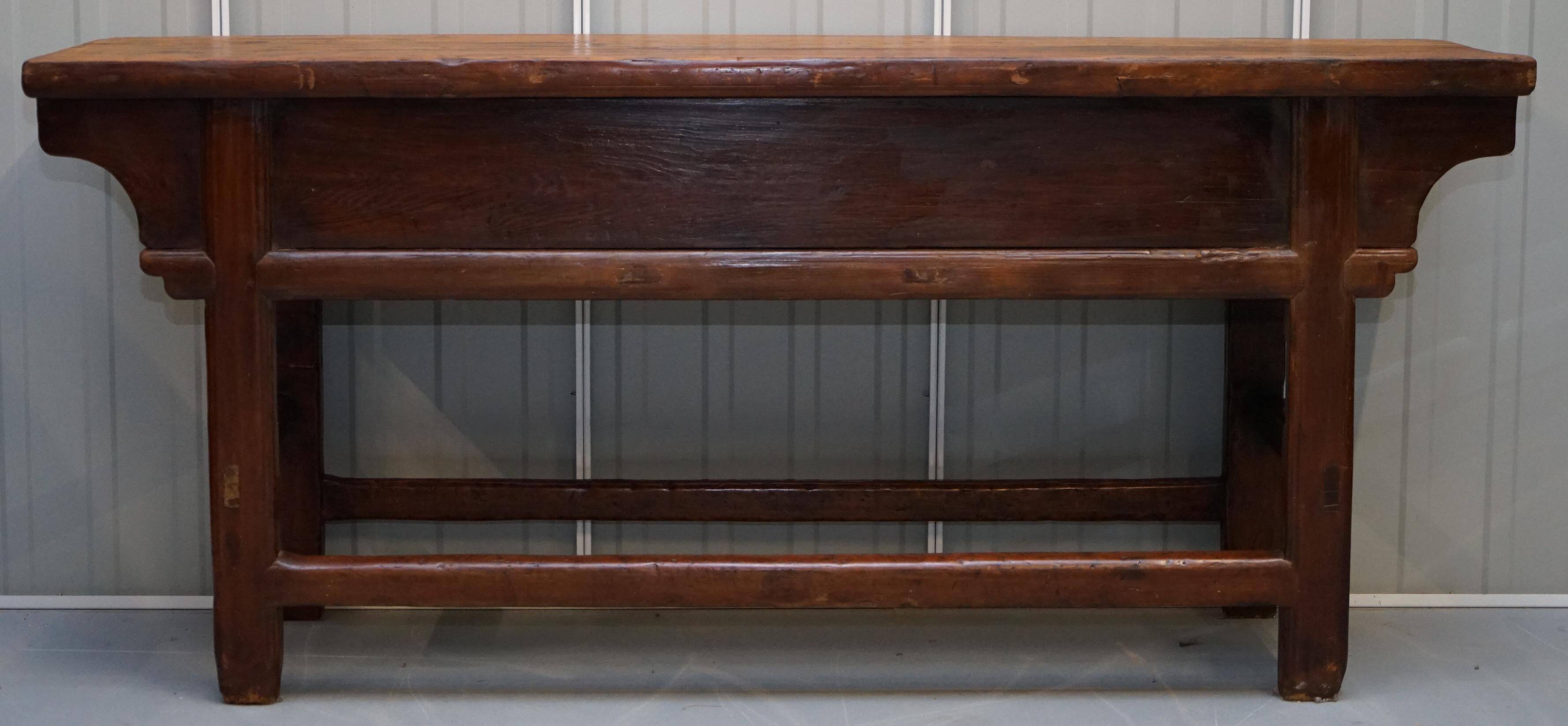 Antique Chinese altar buffet in solid teak
