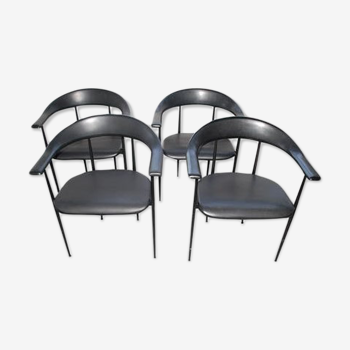 Set of 4 chairs Fasem 80s