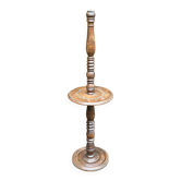 Art Deco floor lamp in solid wood to be repaired from the 1950s.