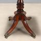 Petite table ancienne victorienne en acajou avec incrustations, Angleterre, XIXe siècle