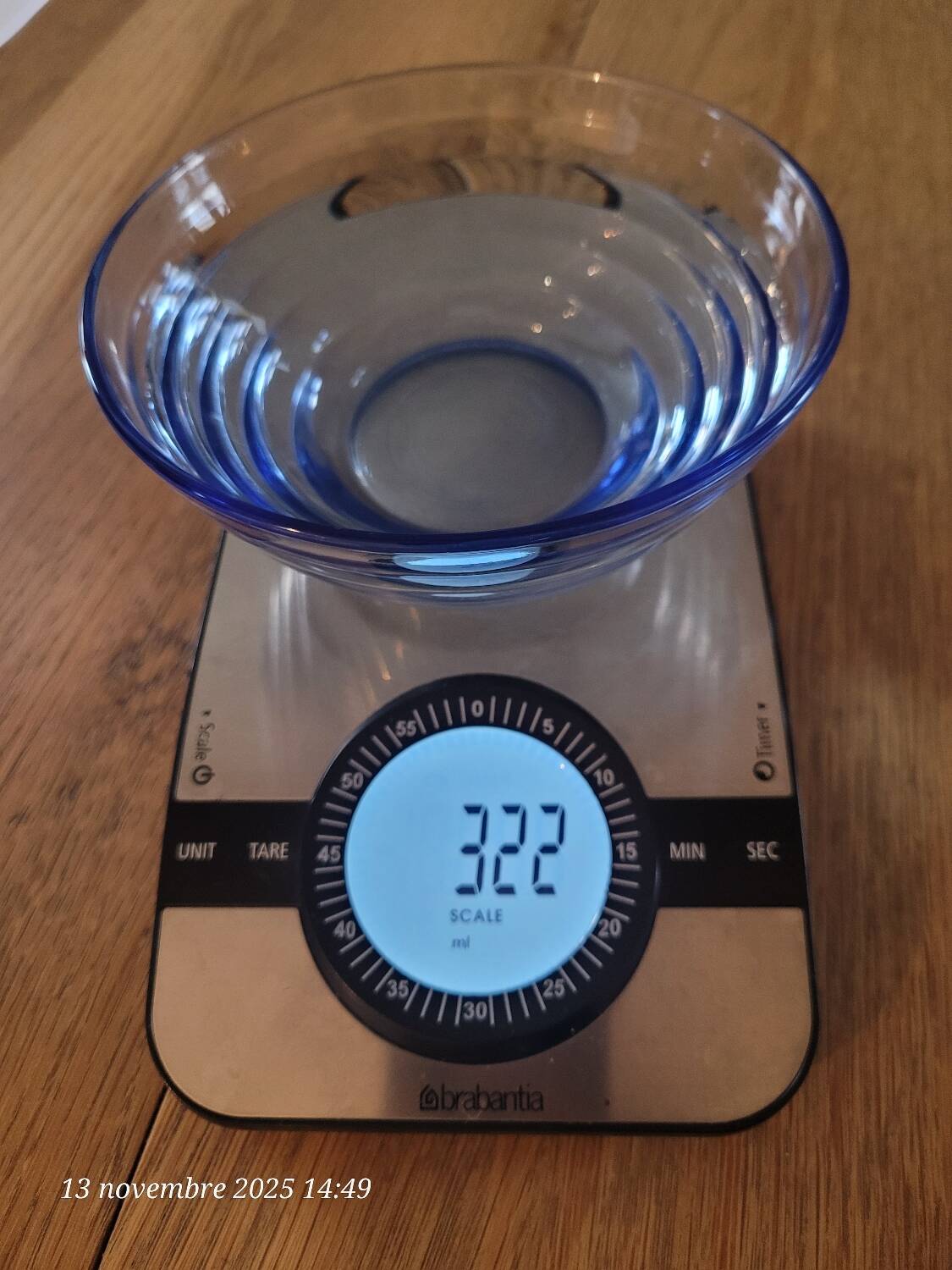 5 vintage blue tempered glass bowls