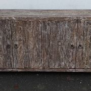 Buffet 4 portes en bois brut