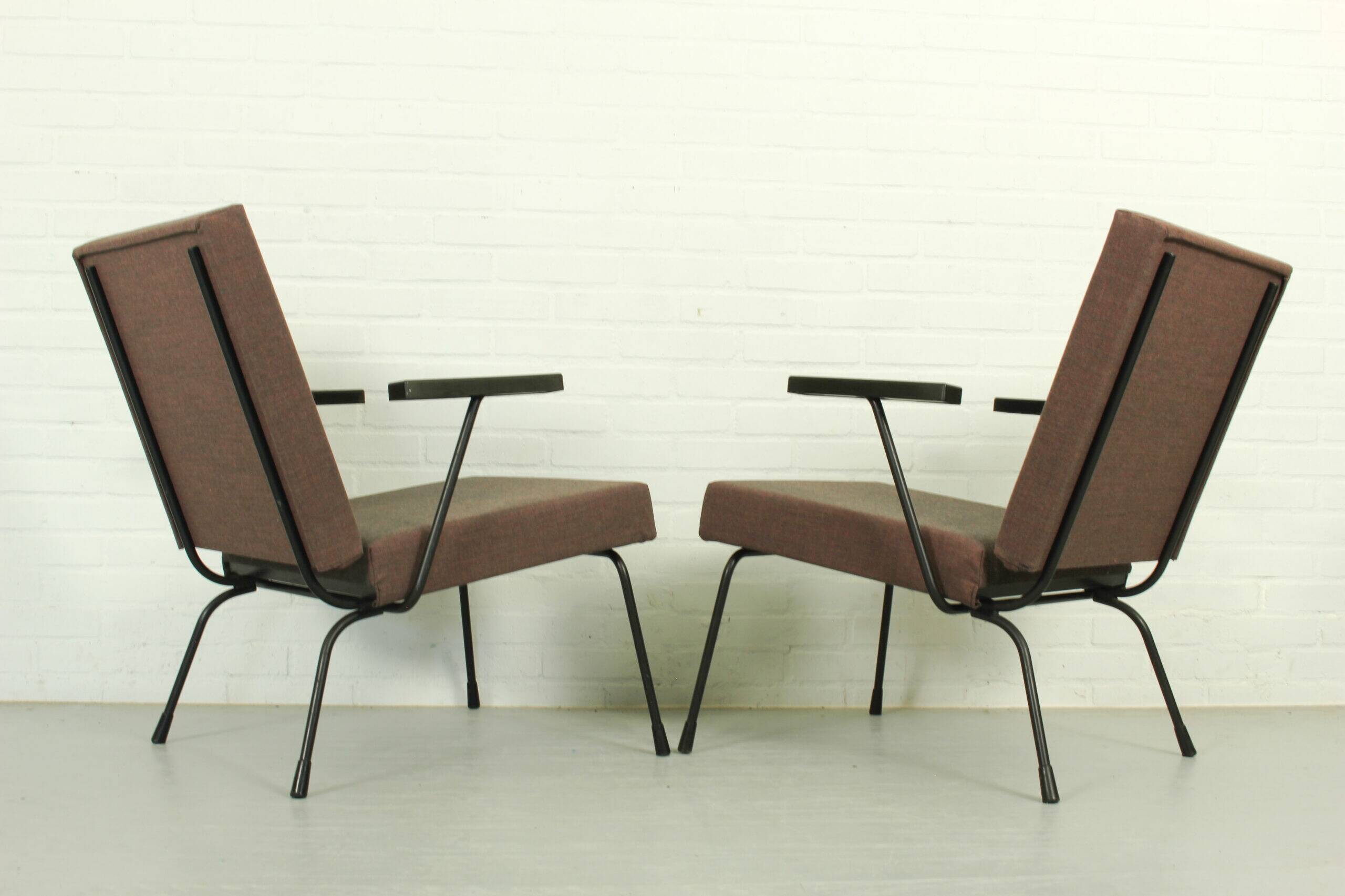 Set of 2 1407 armchairs by Wim Rietveld for Gispen