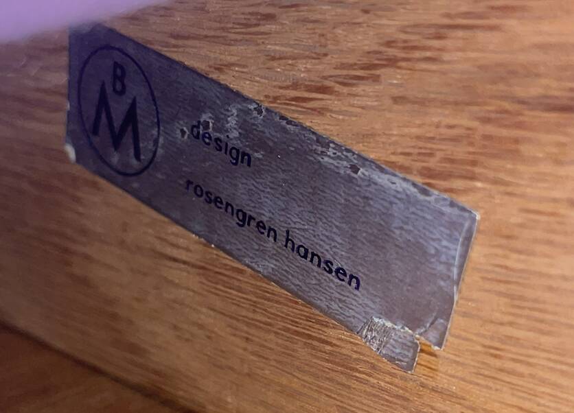 Scandinavian dining table by Henry Rosengren Hansen, 1960