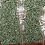 Set of 3 glass candle holders