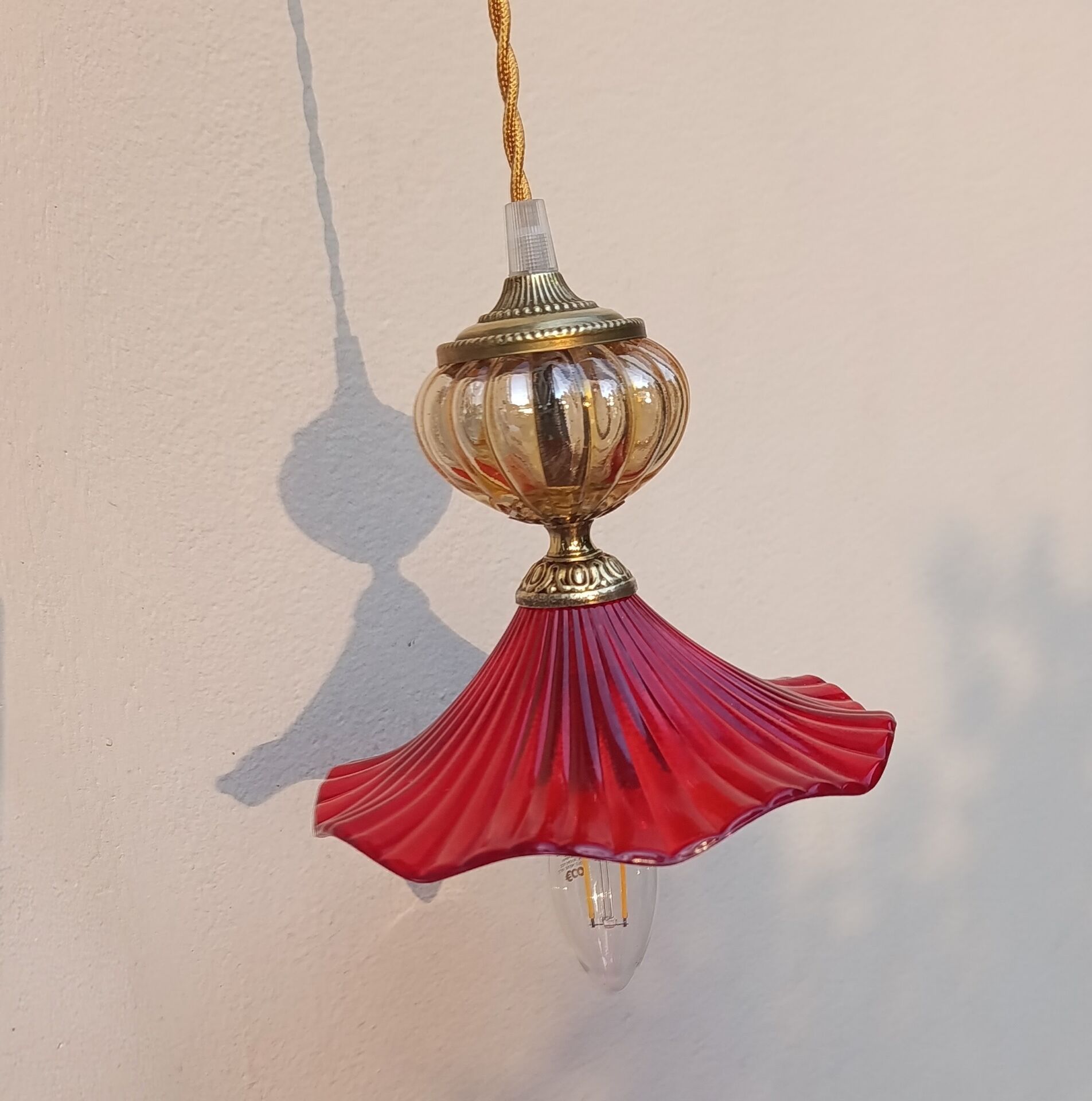 poetic retro ruby lantern