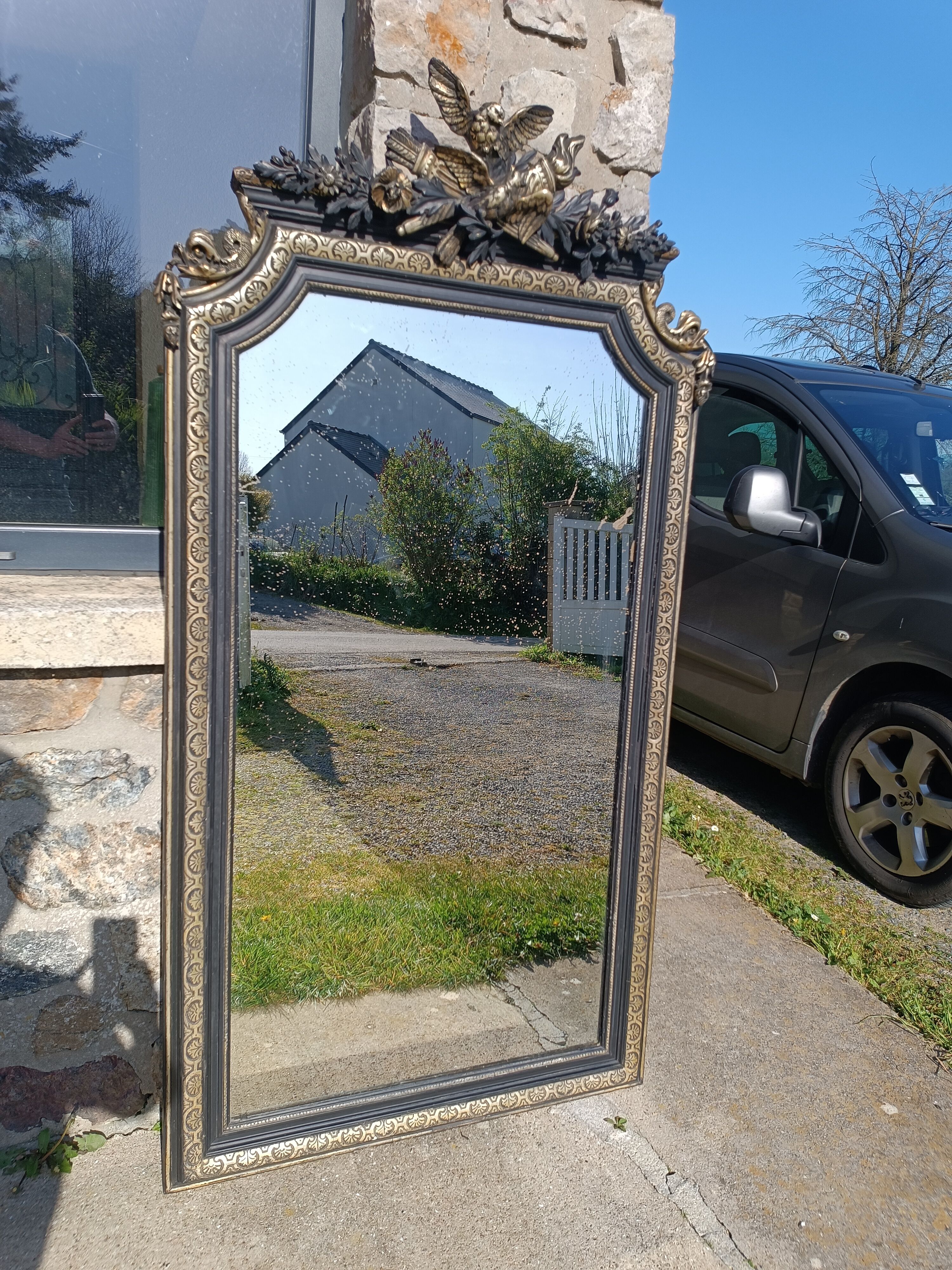 Antique mirror 168/88 cm