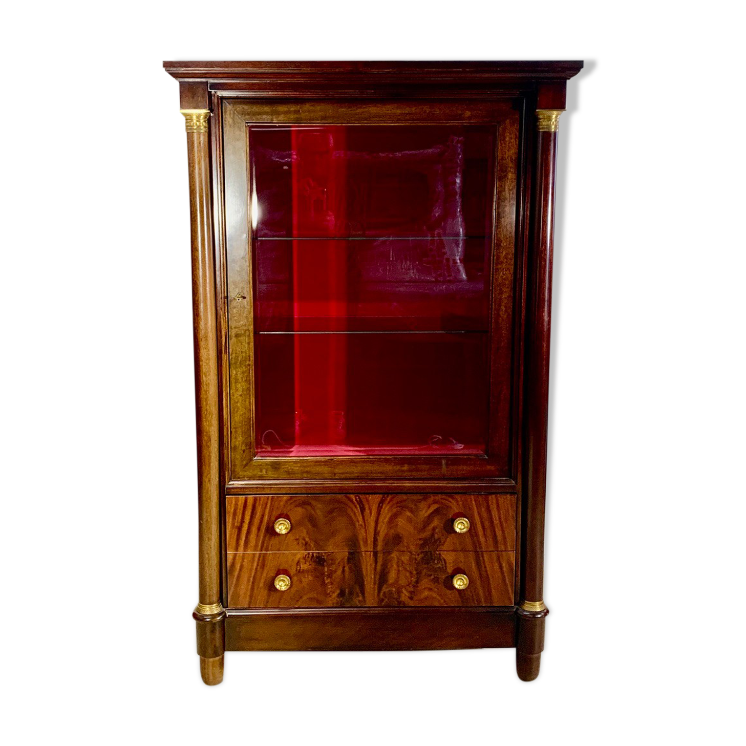 Showcase style empire mahogany