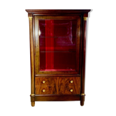 Vitrine style empire acajou