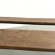 Pair of solid oak benches, winged legs, France, 1970s