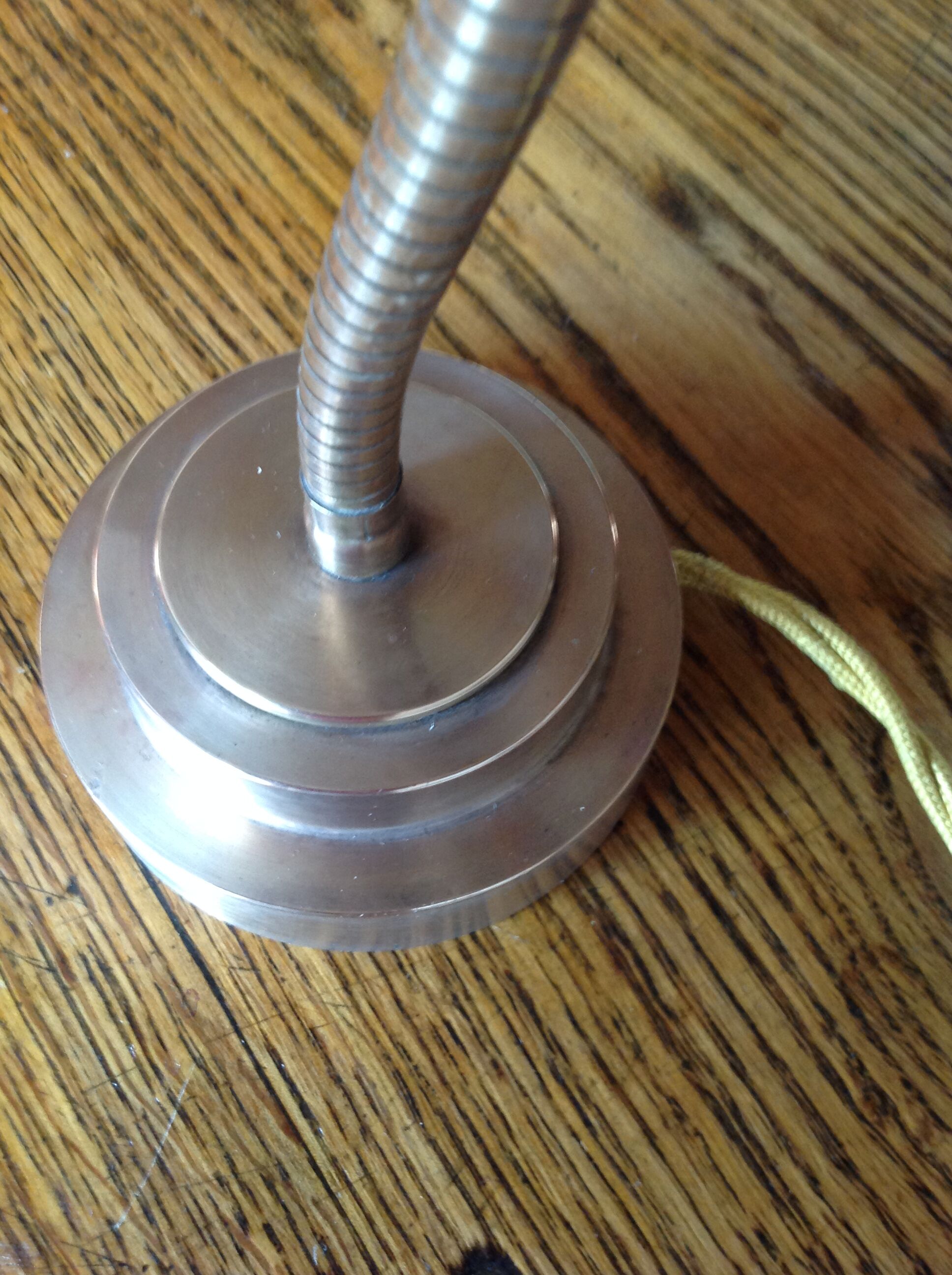 Bronze lamp, adjustable, early 20th century