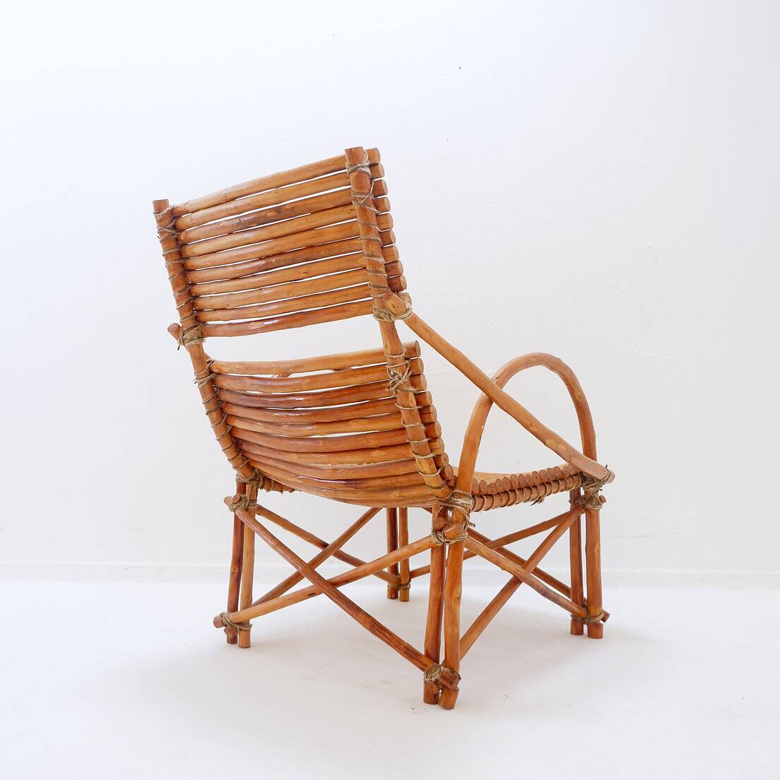 Vintage Bamboo armchair - 20th