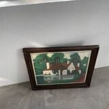 Framed oil “mill” 1981