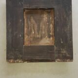Miroir ancien en bois doré